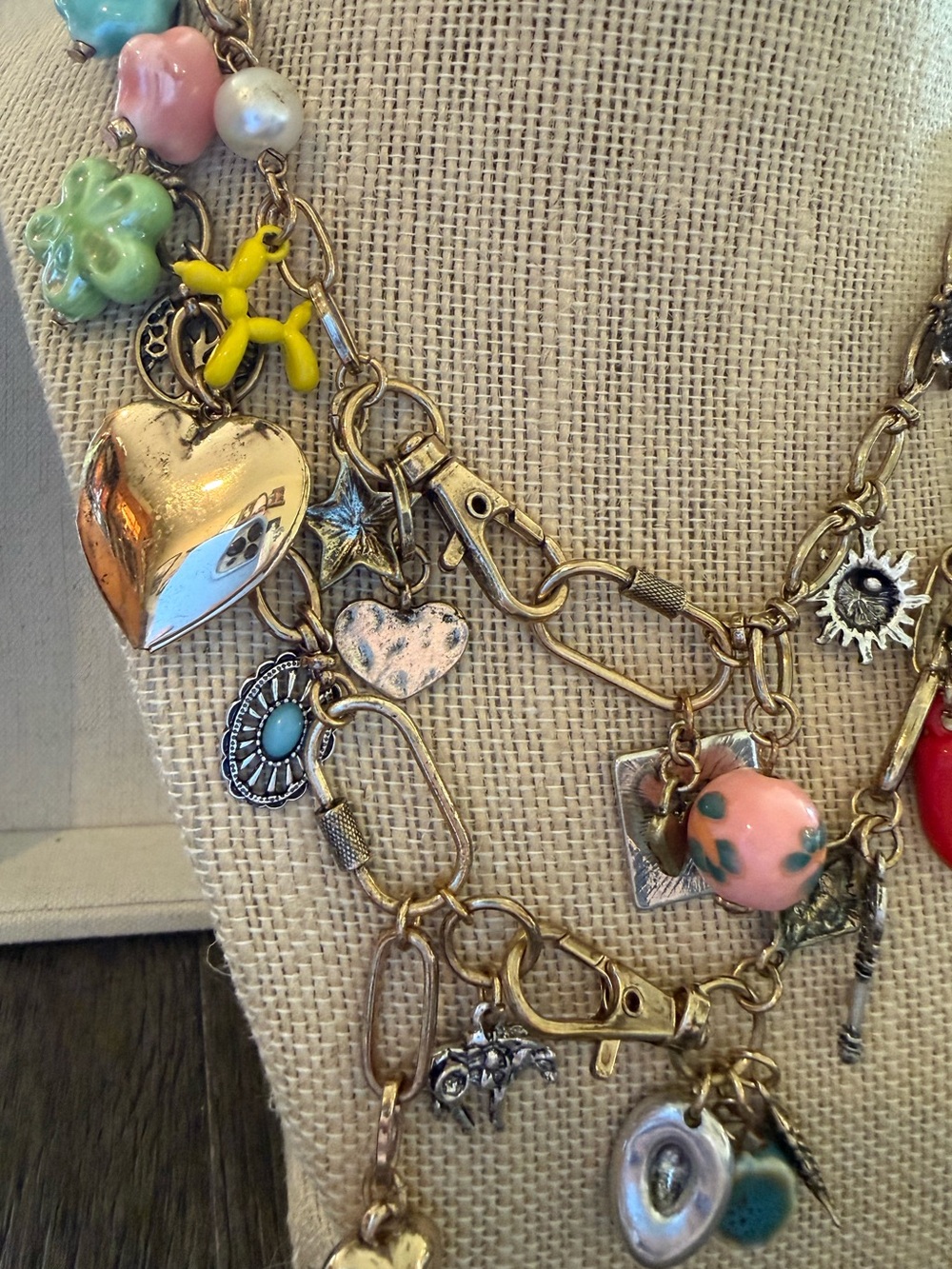 Free People Gone Tone Maxamillion Charm Necklace - Picture 3 of 7